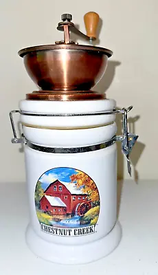 Chestnut Creek Coffee Copper Hand Grinder With Ceramic Canister Hand Mill 2004 • $15