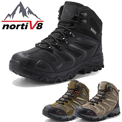 NORTIV 8 Men's Hiking Boots Outdoor Lightweight Waterproof Boots Trekking Trails • $54.99