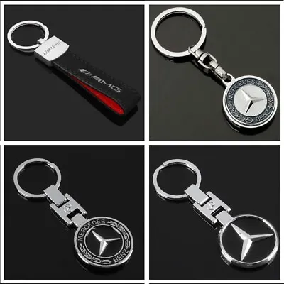 Mercedes-Benz AMG 3D Chrome Keyring Luxury Keychain High Quality Key Ring Gift • $8.98