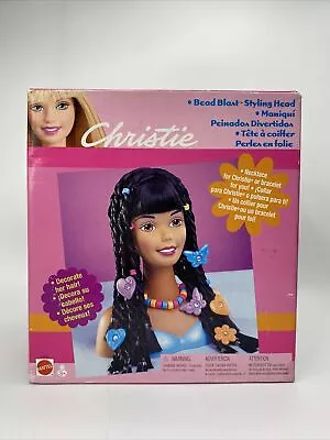 Christie Bead Blast Styling Head Barbie 2002 Vintage Mattel 47873 NIB • $109.99