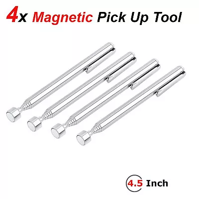 4x Portable Telescopic Magnetic Long Pen Pick Up Rod Tool Stick Extend To 18  • $7.99