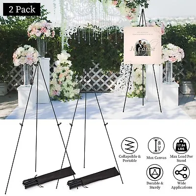 2PCS 61  Display Easel Stand For Wedding Sign Poster Art Drawing A-Frame W/ Bag • $27.98