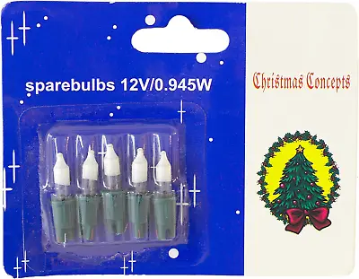 Christmas Concepts Pack Of 5 Clear Push In Fuse Bulbs 12v No 3b • £6.82