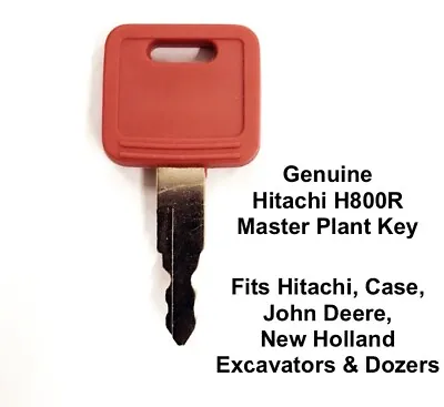 £4.95 • Buy  Hitachi H800 Genuine Master Plant Key Fits Case, New Holland, John Deere, Fiat