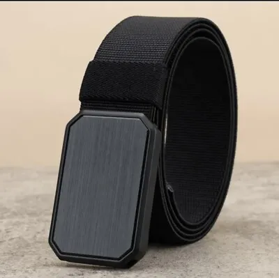 Web Belt Magnetic Belt No Hole One Size Fits Most CHOOSE COLOR! BLACK BUCKLE USA • $25.19