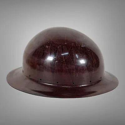 Vintage Hedgard  Brown MSA Mine Safety Appliance Helmet Hard Hat Skulgard Saf T • $29