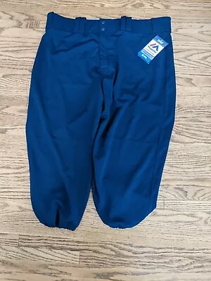 Majestic XL Navy Blue Baseball Pants New With Tags. Can't Pass Up This Great Buy • $35