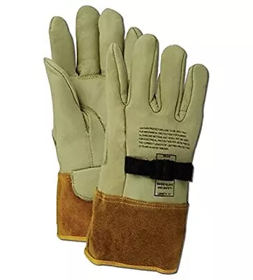 Leather Lineman Electrical Protector Work Gloves 1 Pair Size 11 60611PS11 For... • $46.54