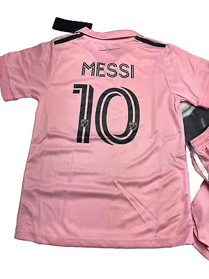 Messi #10 La Noche Kit - Kids Pink  7/8 26 Years Jersey Shorts Set • $29.99