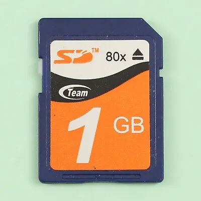 Genuine Team Group 1GB 80x SD Secure Digital Memory Card For Cameras Etc. • $17.95