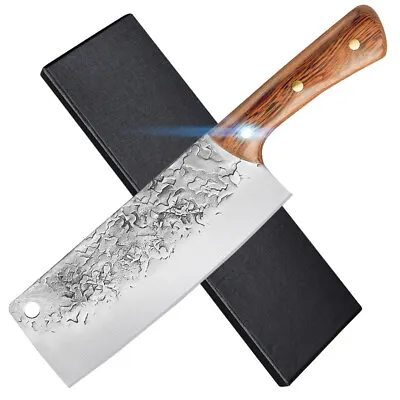 7.5 Inch Kitchen Knife Cleaver Chinese Chef Knife Hand Forged Meat Cutting Knife • $29