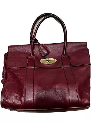 Mulberry Bayswater Classic Heritage Calfskin Leather Bag Holdall • £300