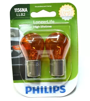 Philips LongerLife 1156NA 26.88W Two Bulbs Front Turn Signal Light Replace Lamp • $10.69