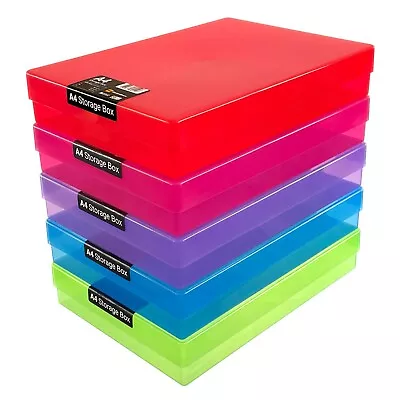 WestonBoxes A4 Storage Box For Paper Card And Craft Items - 3.6 Litre Volume • £142.99