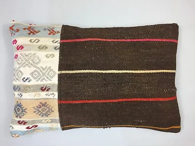 Kilim Cushion Cover 60x40 Cm Old Vintage Antique Kelim Pillow Boho Country House • £49