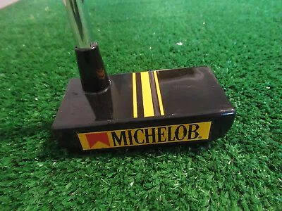 BLACK GOLD GOLF THE DOMINO MICHELOB PUTTER GOLF CLUB STEEL RH 35.5  Ag • $49.99