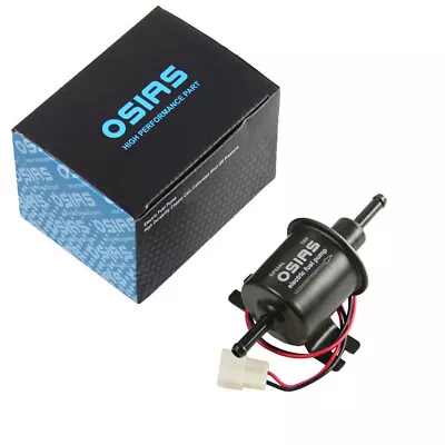 $12.79 • Buy 12V Universal 2.5-4 PSI Gas Diesel Inline Low Pressure Electric Fuel Pump HEP02A