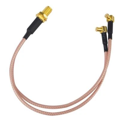 $3.69 • Buy SMA Female To Y 2 X MCX Male Connector Splitter Combiner Cable Pigtail RG316