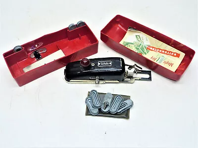Vintage White Sewing Machine Magic Key Buttonholer In Box W/ Extras INV16188 • $15