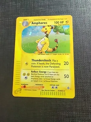 Pokemon TCG WOTC Card Ampharos Aquapolis Set Holo Foil #H1/H32 MP • $48.99