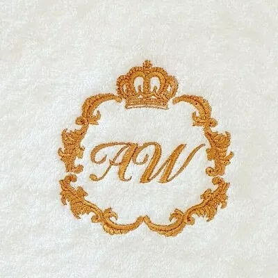 Monogram Initials Personalised Embroidered Towels Gift Christmas Birthday Presen • £30