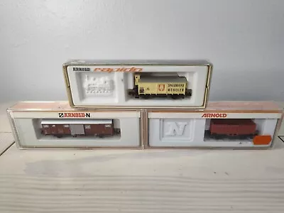 Vtg Arnold N Scale Model Train Car Lot Of 3 • $30.39