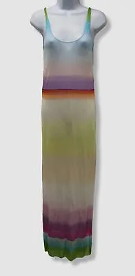 $850 Missoni Women's Multicolor Striped Sleeveless Swim Cover-Up Size IT38/US2 • $238.38
