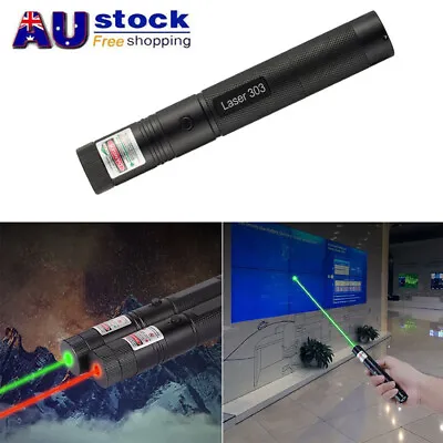 High Power Green/Red/Blue Laser Pointer Pen Presenter 303 USB Rechargeable • $12.99