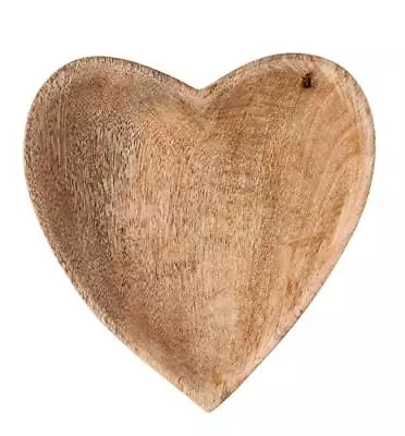 Mango Wood Heart Shaped Bowl Brown 1 Count Pack Of 1 • $21.57