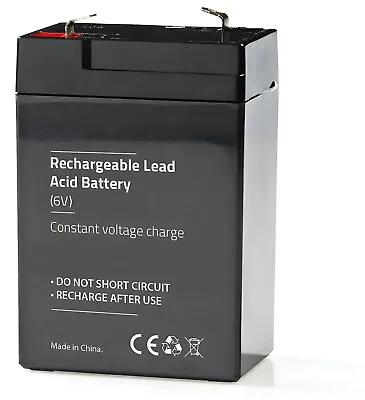 Rechargeable Battery 6 Volt Sealed Lead Acid 6V 4AH 4.5AH 6V4.0 • £11.99