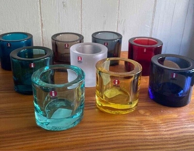 $654.85 • Buy Iittala Kivi Candle Holder 9 Colors Set Marimekko Turquoise Lemon Sea Blue NEW