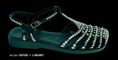 Melissa® + J Maskrey Swarovski® Sandals Women’s Size 8 • £160.05
