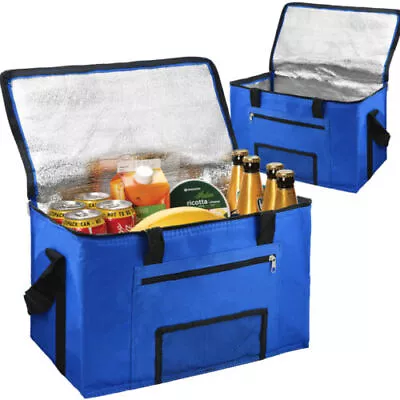28l Extra Large Cooling Cooler Cool Bag Box Picnic Camping Food Ice Drink Lunch • £7.79