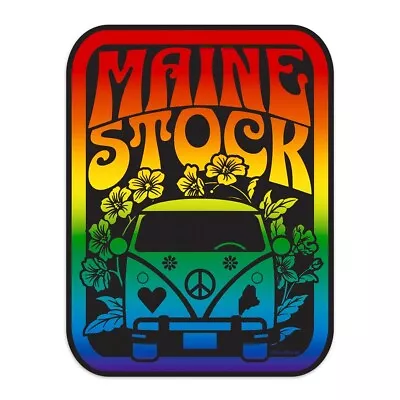 Mini Sticker: Maine Stock Peace Love ME Waterproof Vinyl Sticker Souvenir • $2.99