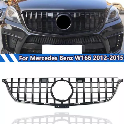 For Mercedes Benz W166 ML300 ML550 ML63 AMG 2013-15 Front Grille Gloss Black • $120.55