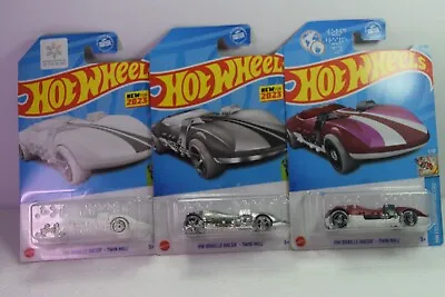 Hot Wheels LOT OF 3 VARIOUS  Braille Racer Twin Mill NEW AS PICTURE W/FREE SHIP • $19.99