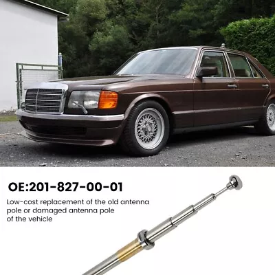 1x Power Antenna Mast Replacement For Mercedes-Benz W124 W126 W201 C107 R107 • $15.28