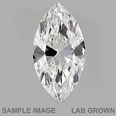 Marquise Cut G Color SI1 Clarity LabGrown Man Made Loose Diamond 0.31Carat • $152