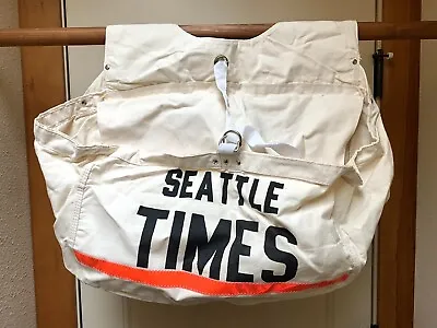 Vintage Seattle Times Newspaper Canvas Carrier Bag Unused • $175