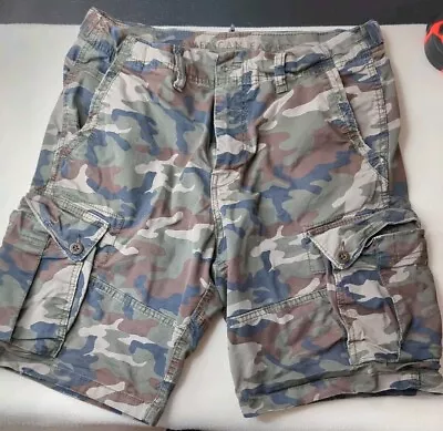 American Eagle Camo Cargo Shorts Size 34 Please Read • $5