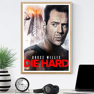 Die Hard Bruce Willis Christmas Film 80s A4 Poster Wall Art • £5.99