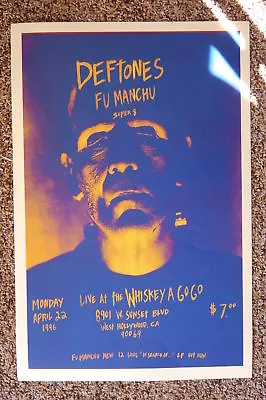 Deftones Concert Tour Poster Whiskey A Go Go 1996-- • $4.50