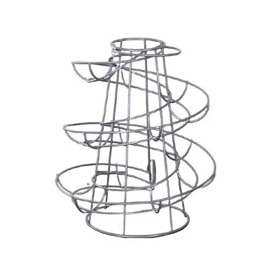 Egg Holder Spiral Helter Skelter Egg Stand Rack Storage Holder 18 Eggs 2Colors • £10.09