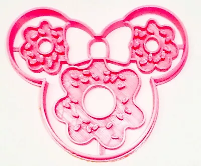 Minnie Mouse Head Donut Doughnut Shape Snack Breakfast Food Cookie Cutter Pr3310 • $2.99