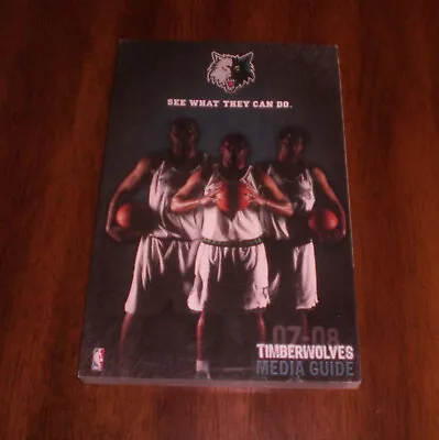 2007-08 Minnesota Timberwolves Basketball Media Guide • $6