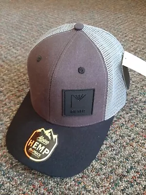 ALPINE HEMP CO. Meter Snapback Hat New With Tags Made In USA Gray • $32