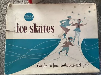 Vintage Sears Men's Ice /  Figure Skates - Original Box Size 10? New Old Stock • $44.95