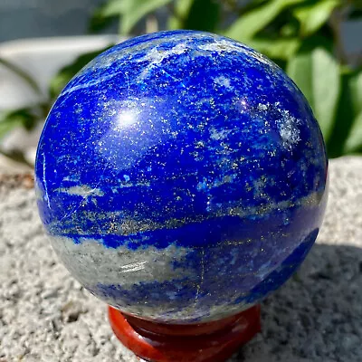 208G Natural Lapis Lazuli Jasper Quartz Sphere Crystal Ball Reiki Healing • $0.99