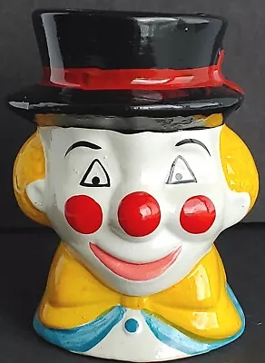 Vintage Clown Head Planter Handcrafted Ceramic Circus Clown Flower Pot - My-Neil • $29.99