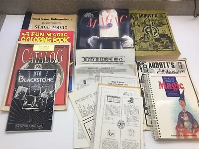 Vintage Magic Trick Lot Books Catalogs Booklets Instructions Collectables • $14.99